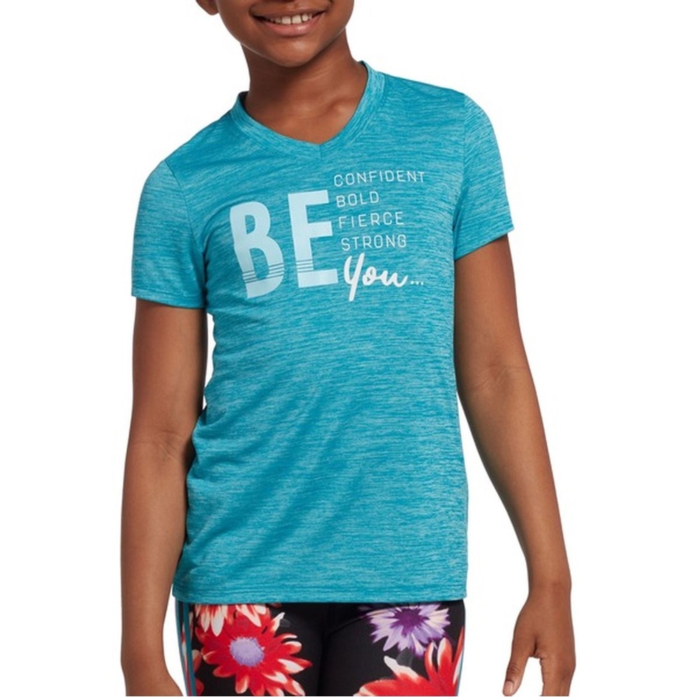DSG Girls' Performance Be You Tee Shirt size S 8/9